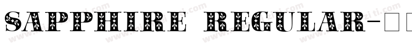 Sapphire Regular字体转换